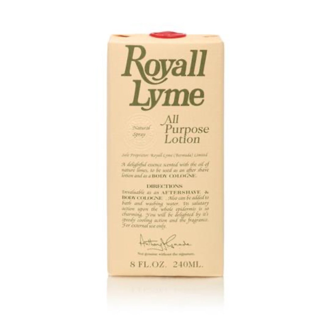 Royall Lyme All Purpose Lotion Splash Packaging