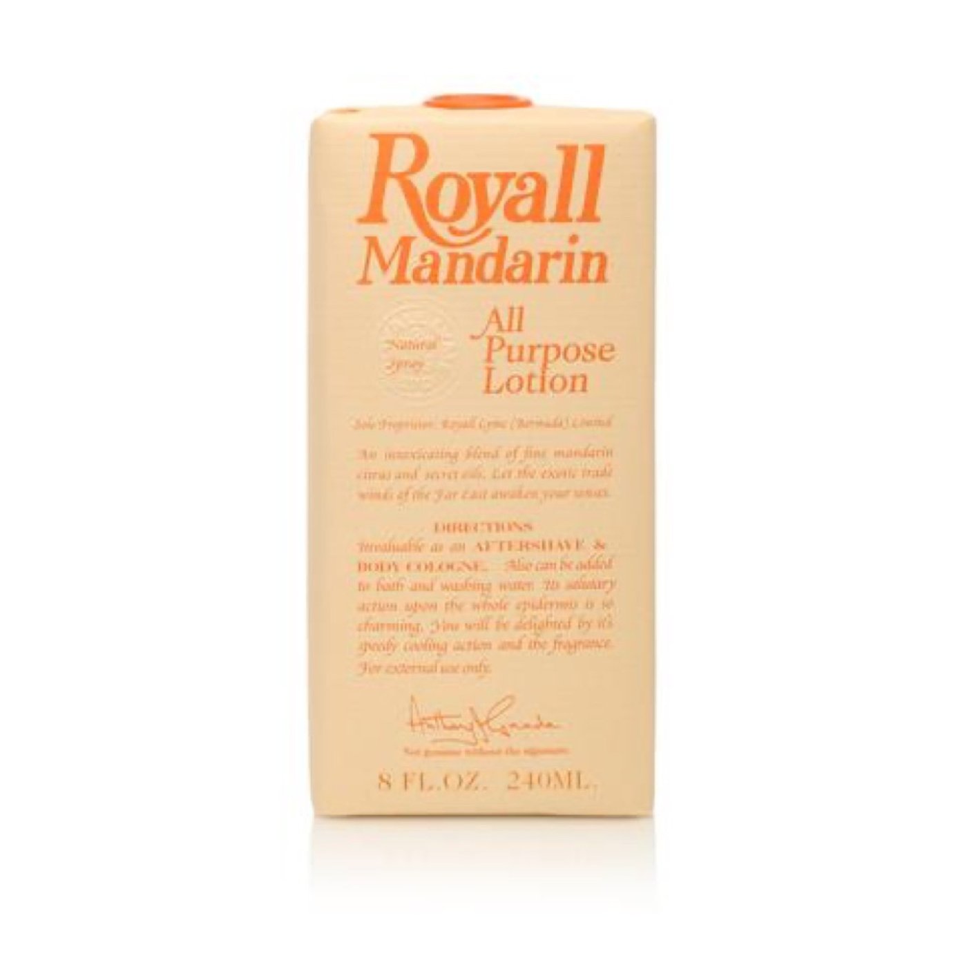 Royall Mandarin All Purpose Lotion Splash package